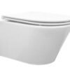 Vesta Tornado flush wandcloset rimless met nano coating met Flatline toiletzitting softclose en quick release glans | Lapy