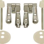 bevestigingset WC zitting hout chroom | Lapy