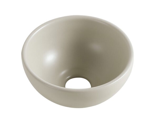 Consilio waskom rond 20 x 9 cm keramiek beige - Wastafels | Lapy