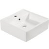 Larx waskom 38,5 x 38,5 x 13 cm keramiek glans wit - Waskommen | Lapy