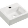 Leto mini fontein 28 x 24, 5 x 9 cm keramiek glans wit - Waskommen | Lapy