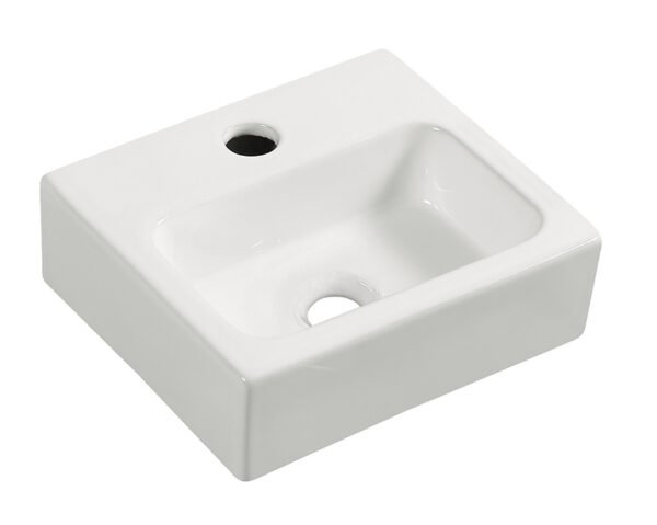 Leto mini fontein 28 x 24, 5 x 9 cm keramiek glans wit - Waskommen | Lapy