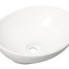 Barco waskom ovaal 40 x 33 x 14,5 cm keramiek glans wit - Waskommen | Lapy