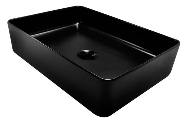 Link opzetwastafel 35 x 50 x 12 cm keramiek mat zwart - Waskommen | Lapy