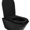 Stereo wandcloset rimless met Shade slim toiletzitting softclose en quick release mat zwart | Lapy