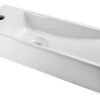 Trim mini fontein links 38 x 14 x 8 cm keramiek glans wit - Fonteinen | Lapy