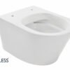 Vesta wandcloset rimless glans wit - Wandclosets zonder toiletzitting | Lapy
