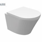 Vesta junior wandcloset rimless verkort met Vesta Junior toiletzitting softclose en quick release glans wit | Lapy