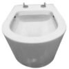 Flow wandcloset rimless met nano coating met Flow toiletzitting softclose en quick release glans wit | Lapy