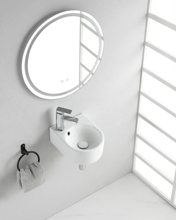 Erato fontein 34 x 27,5 x 12 cm keramiek glans wit - Fonteinen | Lapy