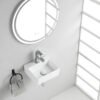 Leto fontein 33,5 x 29 x 11,5 cm keramiek glans wit - Fonteinen | Lapy