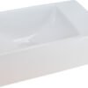 Rhea XXS fontein zonder kraangat rechts 30,5 x 18 x 11 cm keramiek glans wit - Fonteinen | Lapy