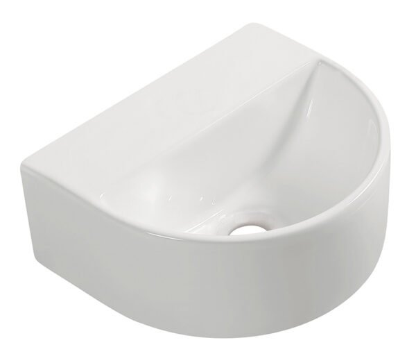 Lara fontein zonder kraangat 30 x 25 x 12 cm keramiek glans wit - Fonteinen | Lapy