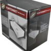 Fonteinset Rhea S mini met fontein links glans wit, kraan, sifon en afvoerplug chroom - Complete fonteinsets | Lapy