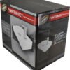 Fonteinset Rhea S mini met fontein rechts glans wit, kraan, sifon en afvoerplug chroom - Complete fonteinsets | Lapy