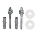 Plugboutset voor wastafel 2 stuks 10 x 110 mm - Bevestigingsets wastafels en fonteinen | Lapy