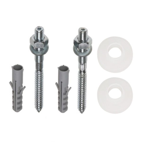 Plugboutset voor wastafel 2 stuks 10 x 110 mm - Bevestigingsets wastafels en fonteinen | Lapy