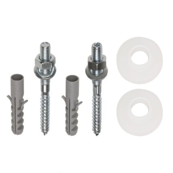 Plugboutset voor fontein 2 stuks 6 x 80 mm - Bevestigingsets wastafels en fonteinen | Lapy