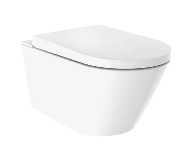 Vesta eco douche wc rimless glans wit