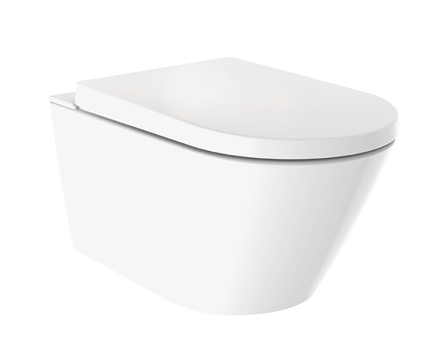 Vesta eco douche wc rimless glans wit