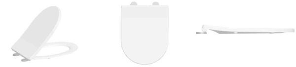 Shade slim toiletzitting softclose en quick release mat wit - Toiletzittingen | Lapy