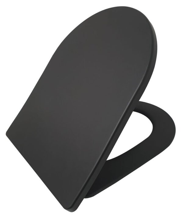 Shade slim toiletzitting softclose en quick release mat zwart - Toiletzittingen | Lapy