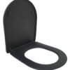 Shade slim toiletzitting softclose en quick release mat zwart - Toiletzittingen | Lapy
