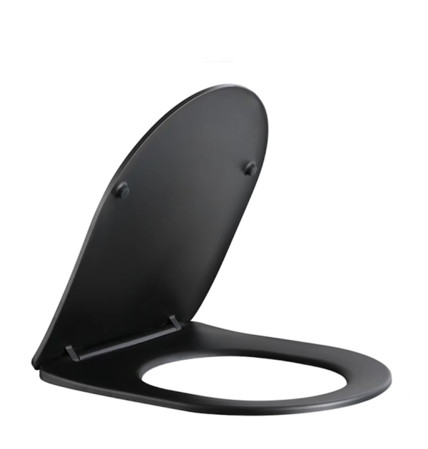 Nibiru toiletzitting softclose en quick release mat zwart - Toiletzittingen | Lapy