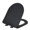 Nibiru toiletzitting softclose en quick release mat zwart - Toiletzittingen | Lapy