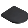 Nibiru toiletzitting softclose en quick release mat zwart - Toiletzittingen | Lapy