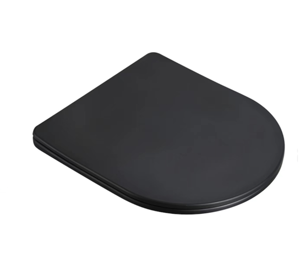 Nibiru toiletzitting softclose en quick release mat zwart - Toiletzittingen | Lapy
