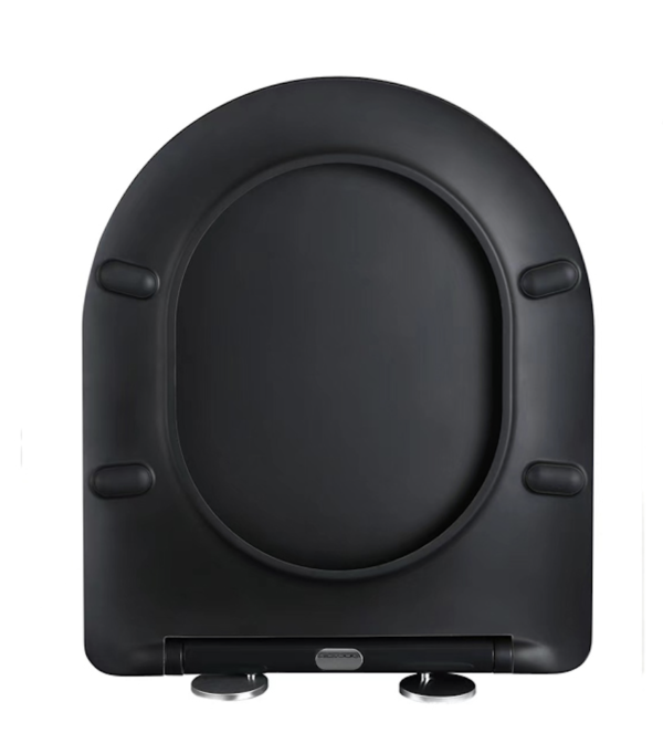 Nibiru toiletzitting softclose en quick release mat zwart - Toiletzittingen | Lapy