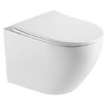 Nibiru rimless wandcloset met toiletzitting softclose en quick release mat wit - Toiletten | Lapy