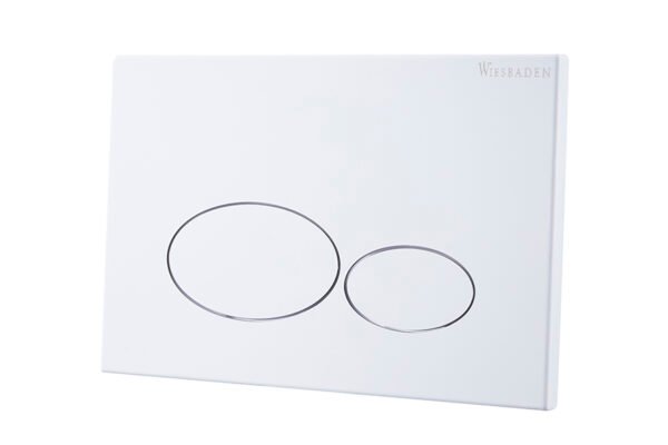 X32 Metal drukplaat voor inbouwreservoir glans wit - Drukplaten | Lapy