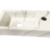 Rhea S mini fontein rechts 36,5 x 18 x 9 cm keramiek carrara - Fonteinen | Lapy