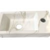 Rhea S mini fontein rechts 36,5 x 18 x 9 cm keramiek carrara - Fonteinen | Lapy