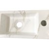 Rhea S mini fontein rechts 36,5 x 18 x 9 cm keramiek carrara - Fonteinen | Lapy
