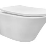 Vesta wandcloset rimless met Shade slim toiletzitting softclose en quick release glans wit | Lapy