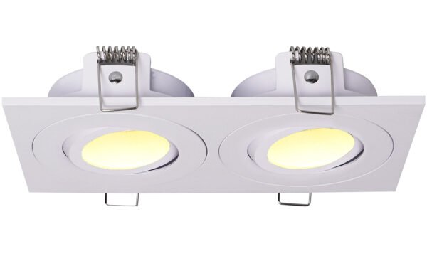 Spotz inbouwspot dubbel dimbaar IP65 mat wit - Verlichting | Lapy