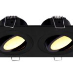 Spotz inbouwspot dubbel dimbaar IP65 mat zwart - Verlichting | Lapy
