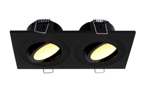 Spotz inbouwspot dubbel dimbaar IP65 mat zwart - Verlichting | Lapy