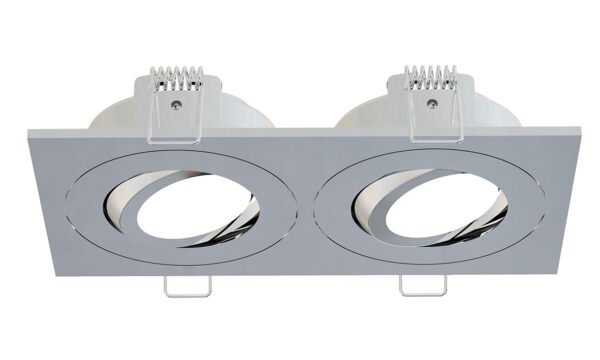 Spotz inbouwspot dubbel dimbaar IP65 chroom - Verlichting | Lapy