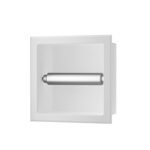 Rocko toiletrolhouder zonder klep inbouw mat wit - Inbouwaccessoires | Lapy