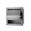 Rocko toiletrolhouder met klep inbouw gunmetal PVD - Inbouwaccessoires | Lapy