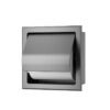 Rocko toiletrolhouder met klep inbouw gunmetal PVD - Inbouwaccessoires | Lapy