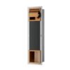 Rocko toiletrolhouder met klep en reserverolhouder inbouw geborsteld brons koper - Inbouwaccessoires | Lapy