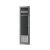 Rocko toiletrolhouder met klep en reserverolhouder inbouw gunmetal - Inbouwaccessoires | Lapy