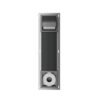 Rocko toiletrolhouder met klep en reserverolhouder inbouw gunmetal - Inbouwaccessoires | Lapy