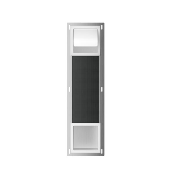 Rocko toiletrolhouder met klep en reserverolhouder inbouw mat wit - Inbouwaccessoires | Lapy