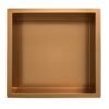 Demis inbouwnis 30 x 30 x 7 cm geborsteld brons koper PVD - Inbouwnissen | Lapy